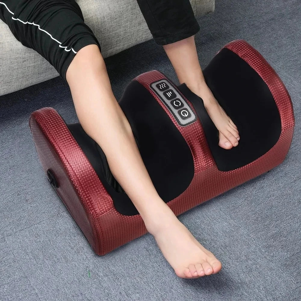Elektrischer Shiatsu Fußmassagegerät – Tiefe Knetmassage mit Wärme für müde Waden, schmerzende Füße & verspannte Muskeln